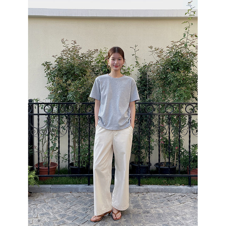 Damevidde High-Waist-jeans med elegante syninger og moderne snit Stilla