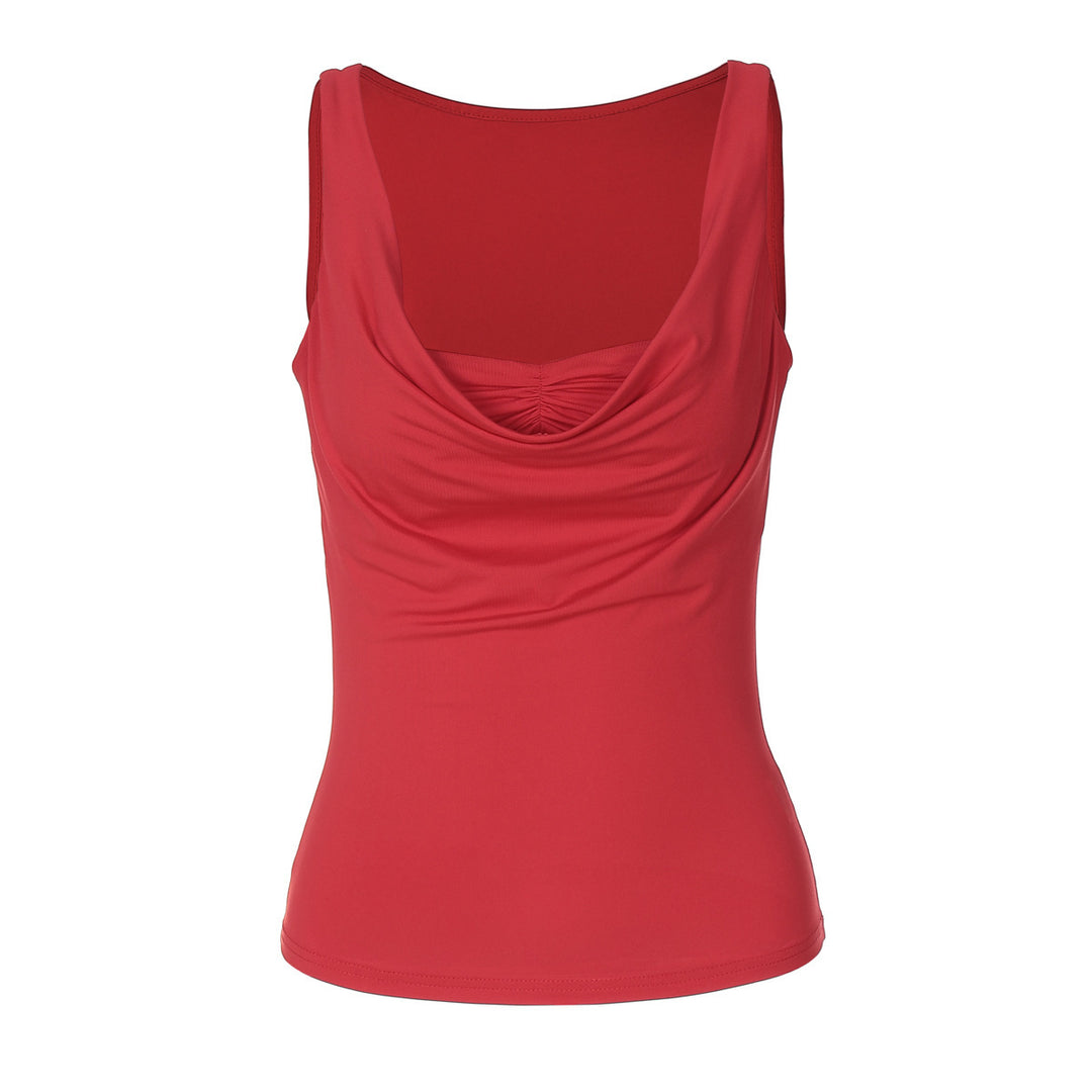 Dame Trendy top med afslappet snit og moderne rynke design Stilla