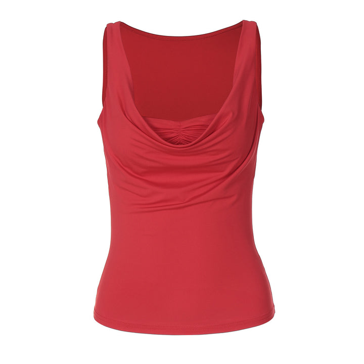 Dame Trendy top med afslappet snit og moderne rynke design Stilla