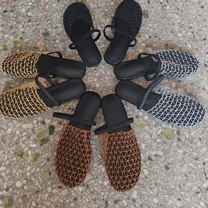 Dame sandaler med moderne netdesign Stilla