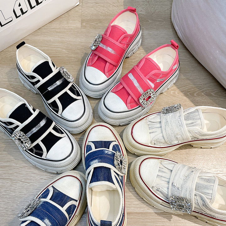 Dame Sneakers med trendy design og glitrende detalje Stilla