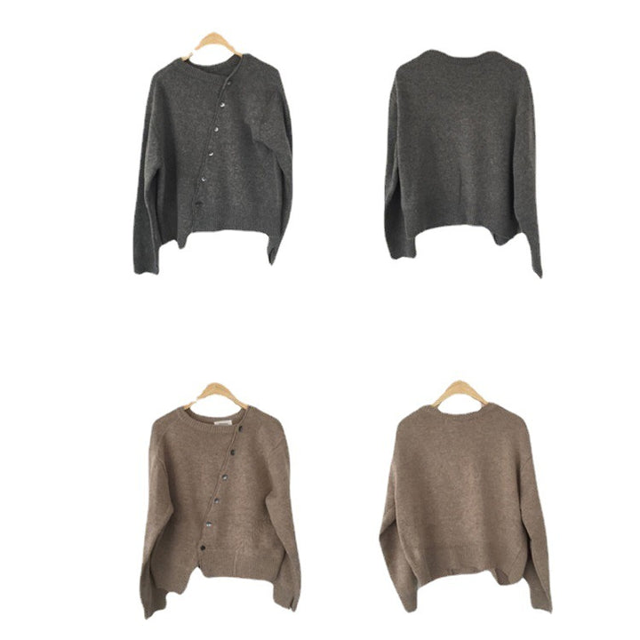 Femme Button-Up Strikcardigan Stilla