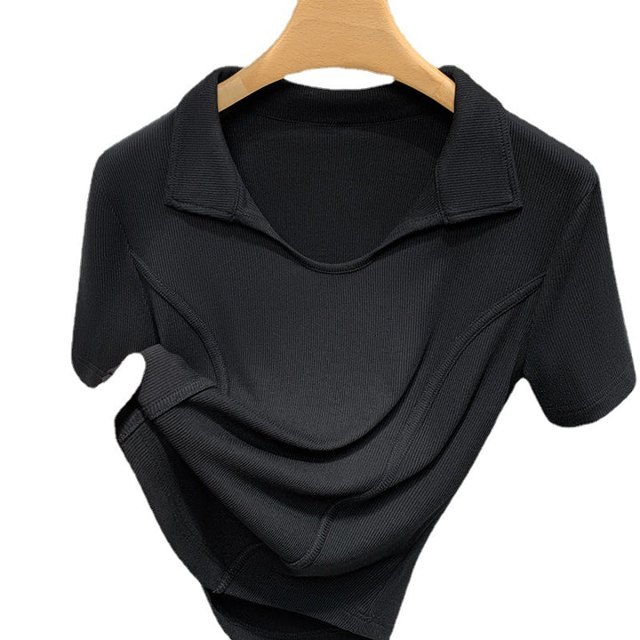 Dame Polo-Shirt med struktureret design og moderne krave Stilla
