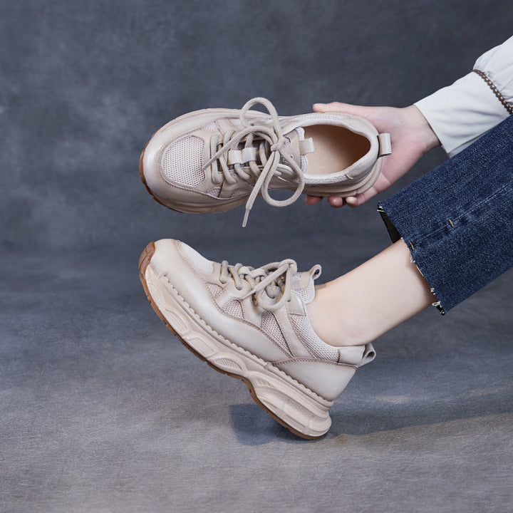 Dame Chunky Lifestyle Sneaker med mesh-indsatser og støttende sål Stilla