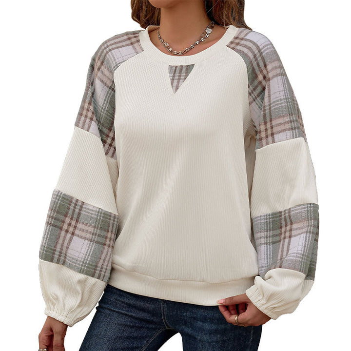 Dame Modisk Sweatpullover med term og Ribstruktur Stilla