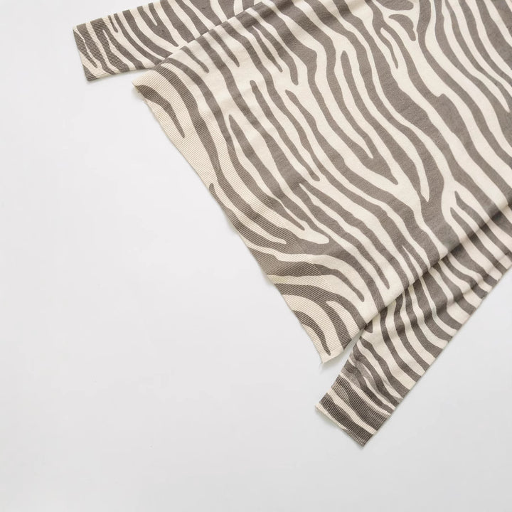 Femme Langærmet Zebra Print Top Stilla