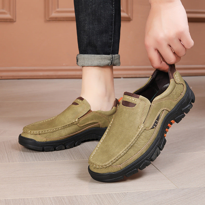 Herrernes Fritids Læder Slipper Sneakers Stilla