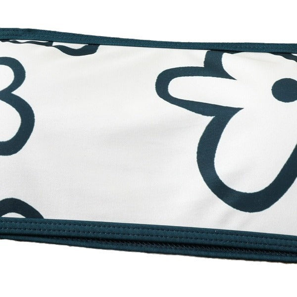 Kvinde Bandeau Bikini Sæt med Blomsterdesign-Accenter Stilla