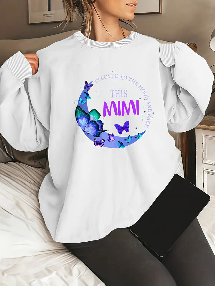 Kvinders Grafisk Sweatshirt Stilla
