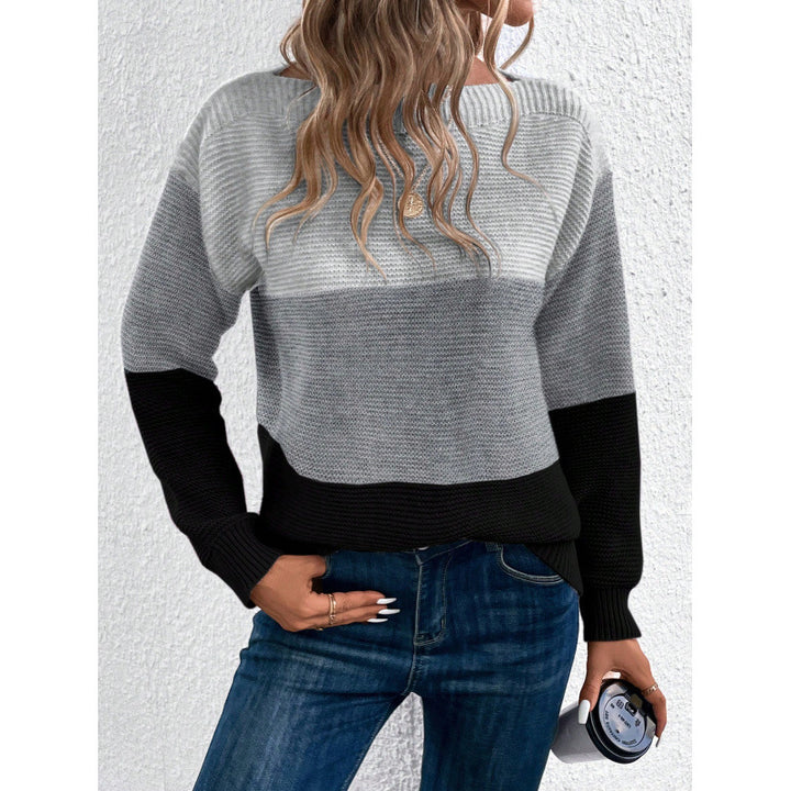 Femme Cozy Farveblok Strikpullover Stilla