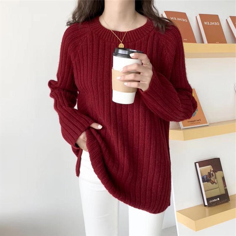 Kvinders hyggelige rib strik sweater Stilla