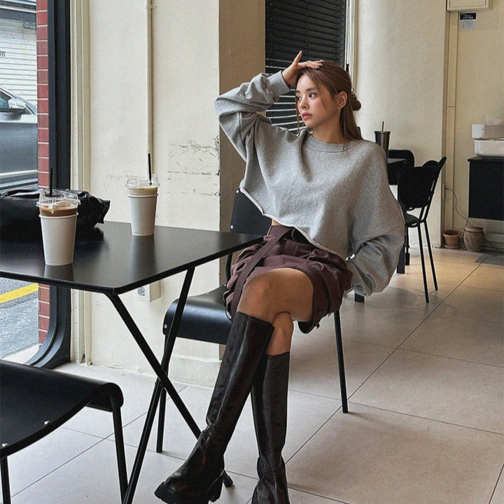 Kvinders afslappede oversized sweater med voluminøse ærmer Stilla