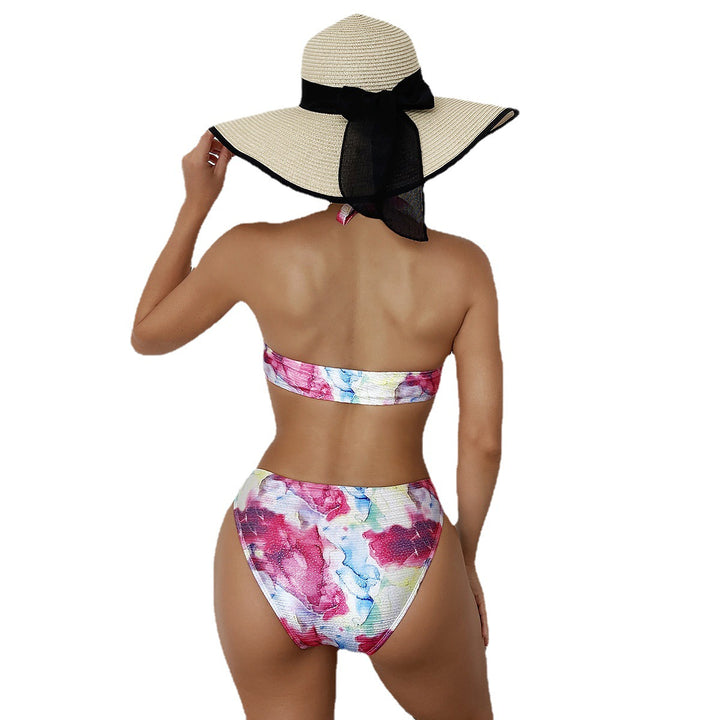 Dame badedragt med trendy cut-out-design og glitrende ringdetaljer Stilla