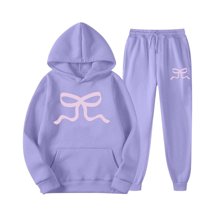 Kvinders casual hoodie og joggingbukser sæt Stilla