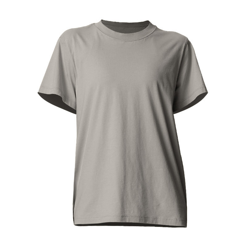 Dame Basis T-shirt i høj kvalitet bomuld med rund halsudskæring Stilla