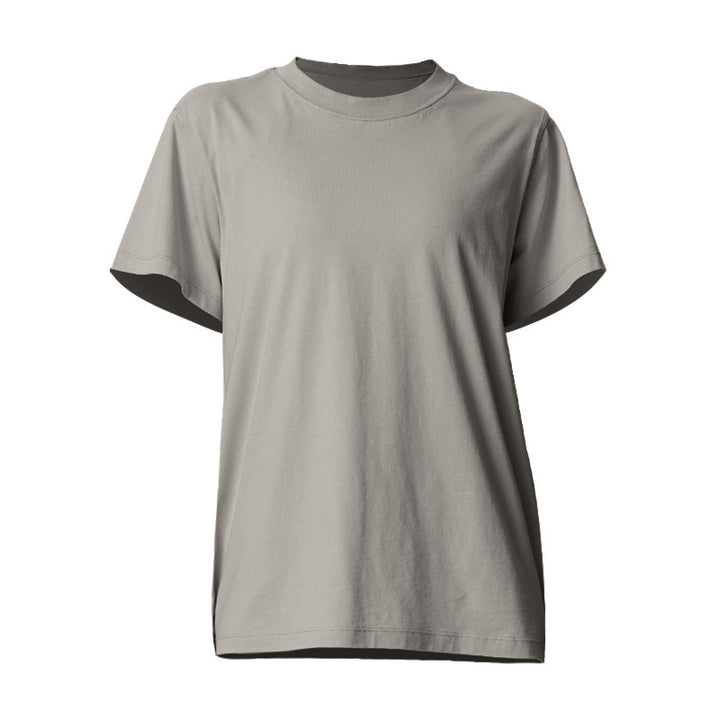 Dame Basis T-shirt i høj kvalitet bomuld med rund halsudskæring Stilla