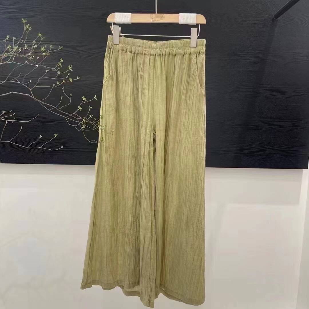 Femme Let Højtaljet Relaxed Fit Bukser Stilla