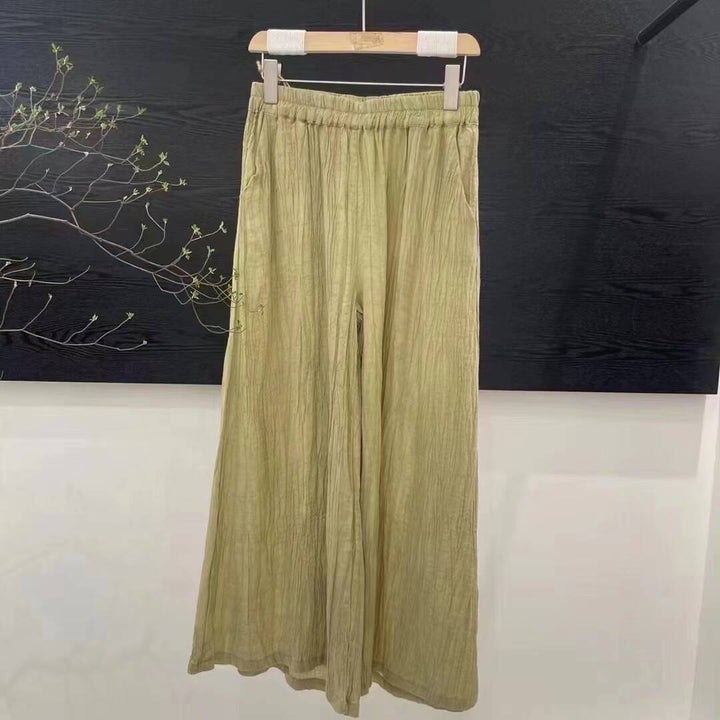 Femme Let Højtaljet Relaxed Fit Bukser Stilla