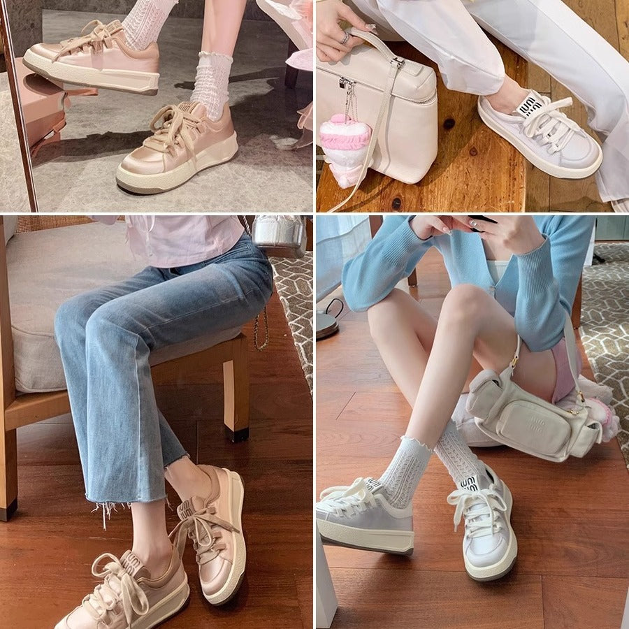 Dame Moderne Fritid Snøre-Sneakers Stilla