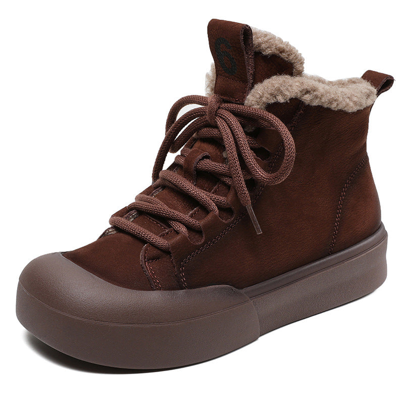 Kvinder Isoleret High-Top Fritids Sneakers med Plush Foring Stilla