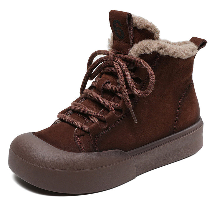 Kvinder Isoleret High-Top Fritids Sneakers med Plush Foring Stilla