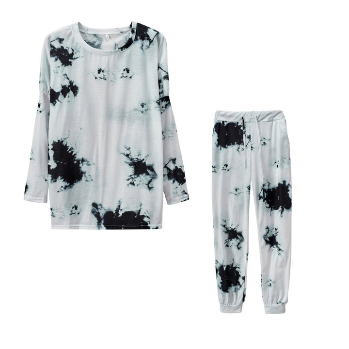 Femme Langærmet Tie-Dye Lounge Sæt Stilla