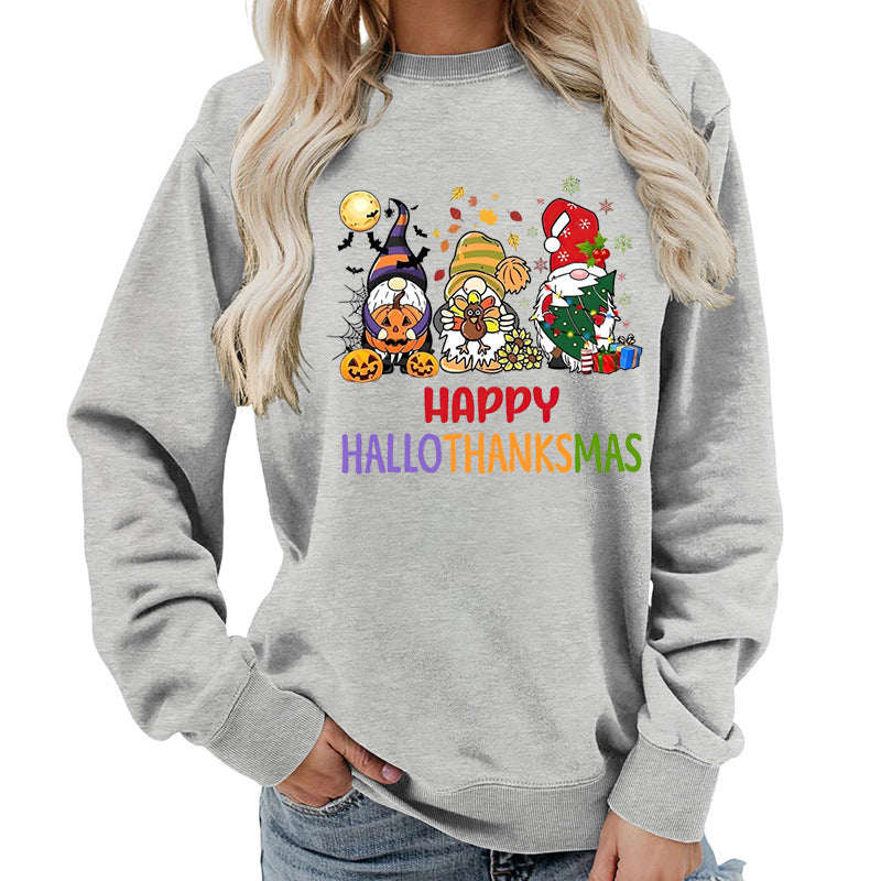 Kvindernes sweatshirt med muntert feriedesign Stilla