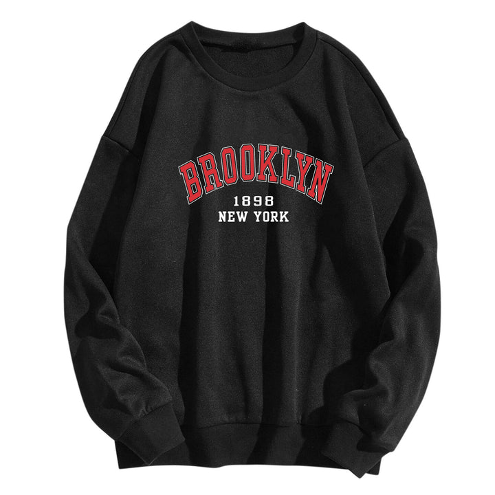 Kvinders casual oversized sweater med Brooklyn print Skovae