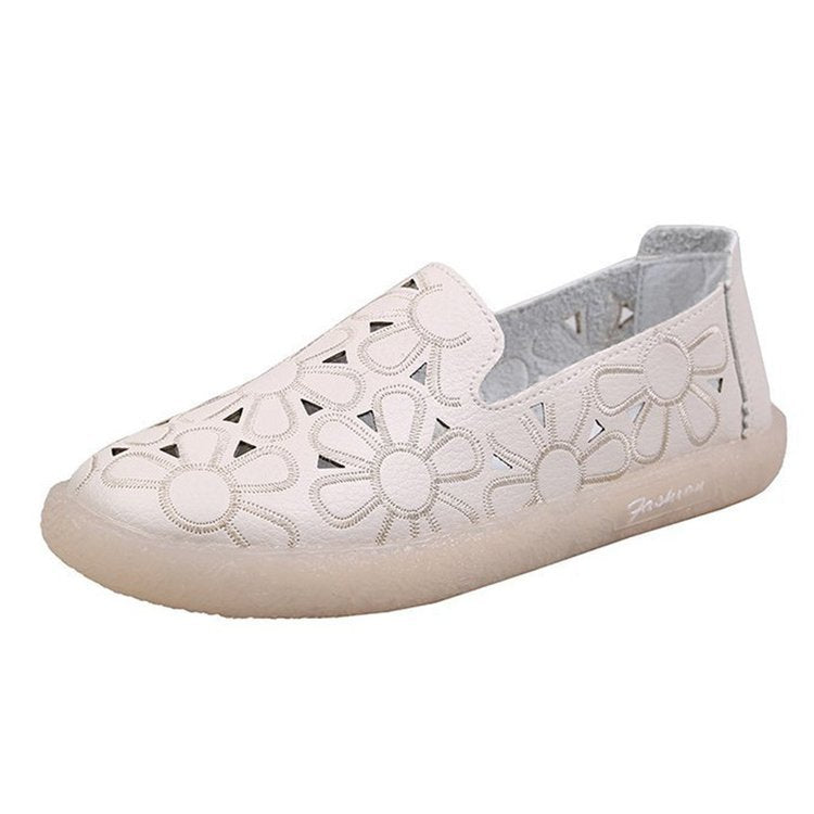 Dame Slip-On Sko med blomstret design og skridsikker sål Stilla