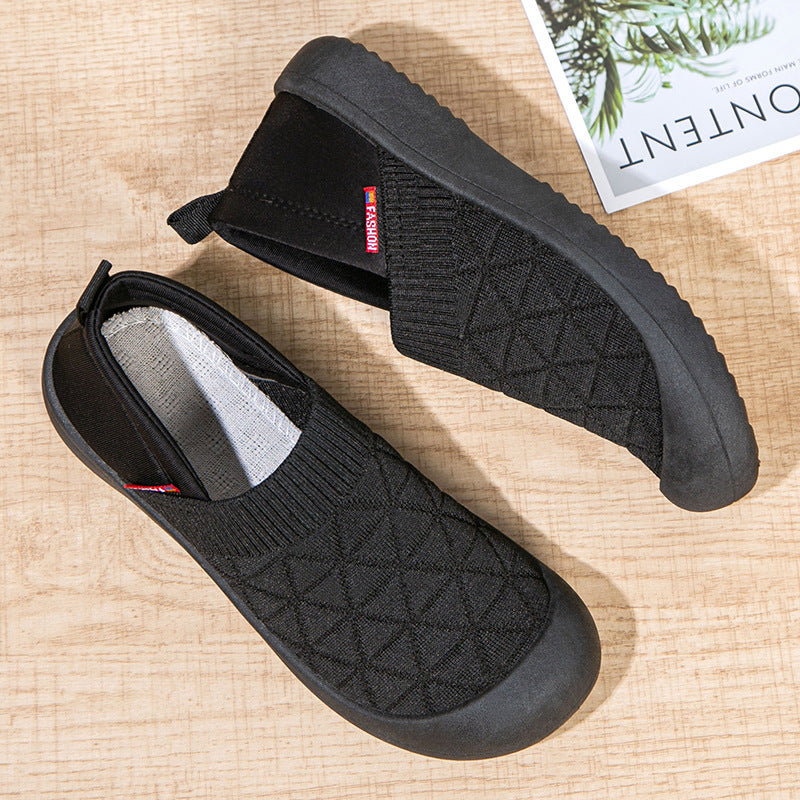 Dame Casual Slip-On Vandresko med struktureret overmateriale og adaptiv pasform Stilla