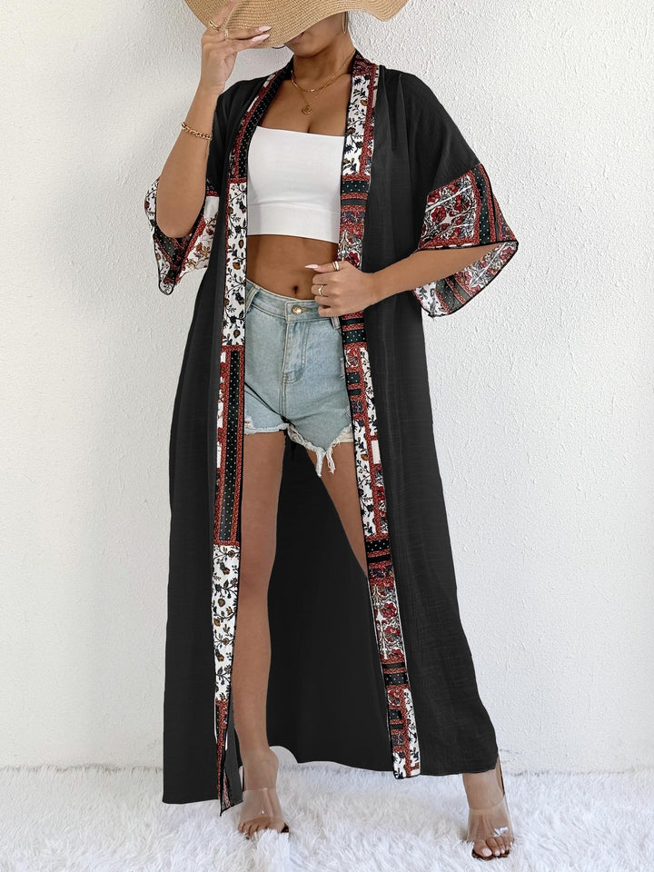 Kvinder Blomster mønster Bohemian Kimono Cardigan Stilla
