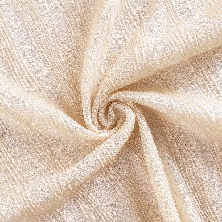 Dame Langærmet bluse med elegant omslag design lavet af høj kvalitet chiffon Stilla
