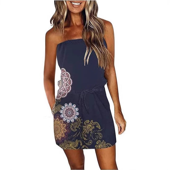 Femme Strapless Mini Kjole Stilla
