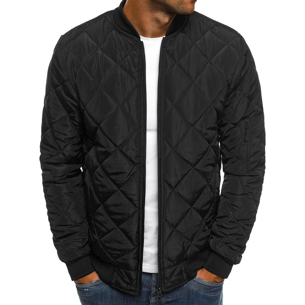 Herren quilted bomberjakke med komfortabel pasform Stilla