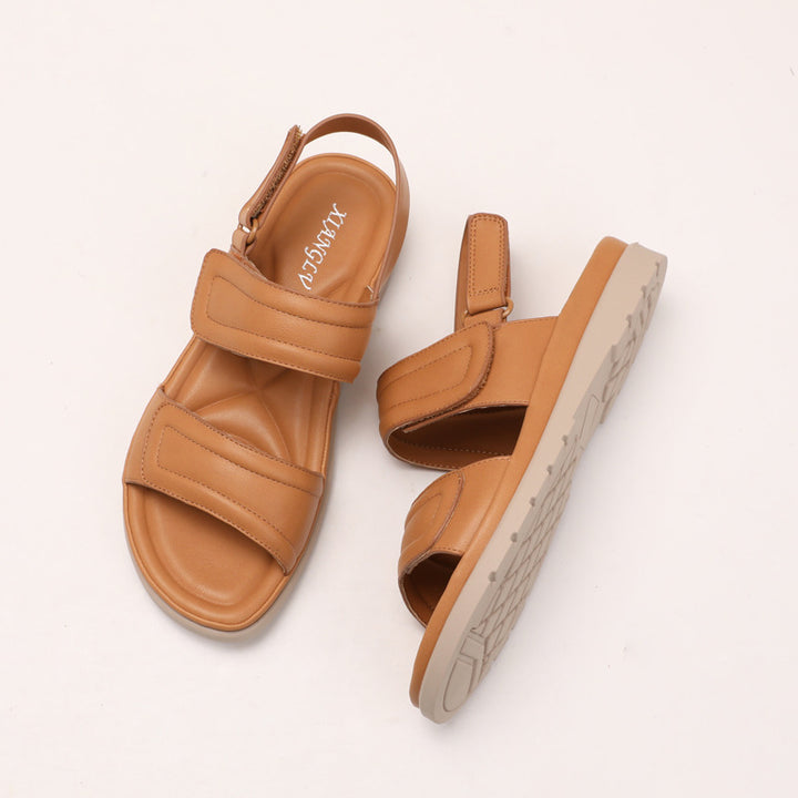 Dame komfortable sandaler med justerbare velcro-lukninger og dæmpende fodseng Stilla