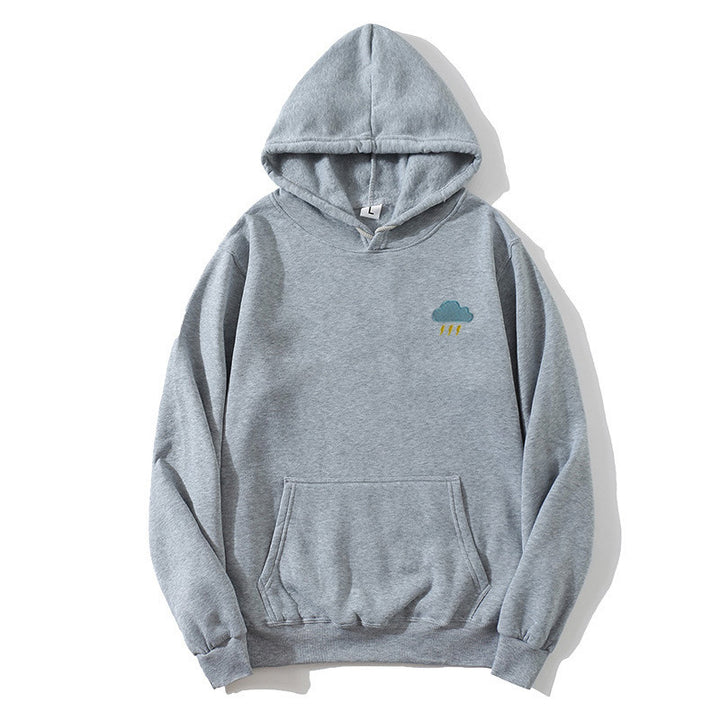Dame hoodie med kreativ cloud design Skovae