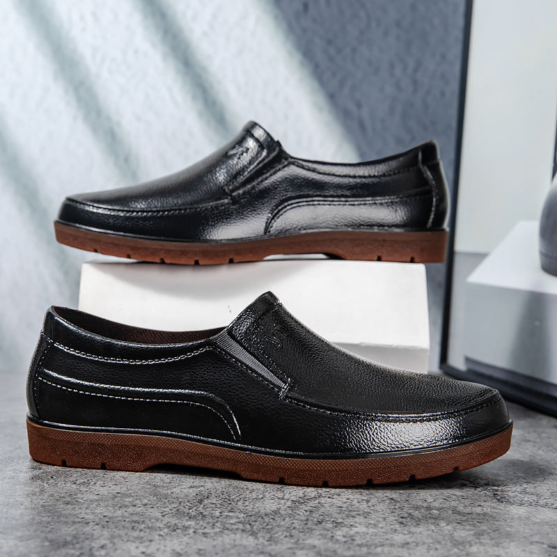 Herre elegante og komfortable slippers i læder med skridsikker sål Stilla