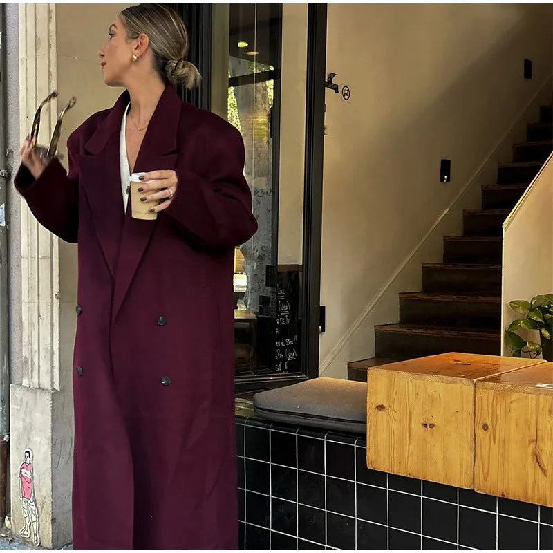Kvinders fashionable oversized frakke Stilla
