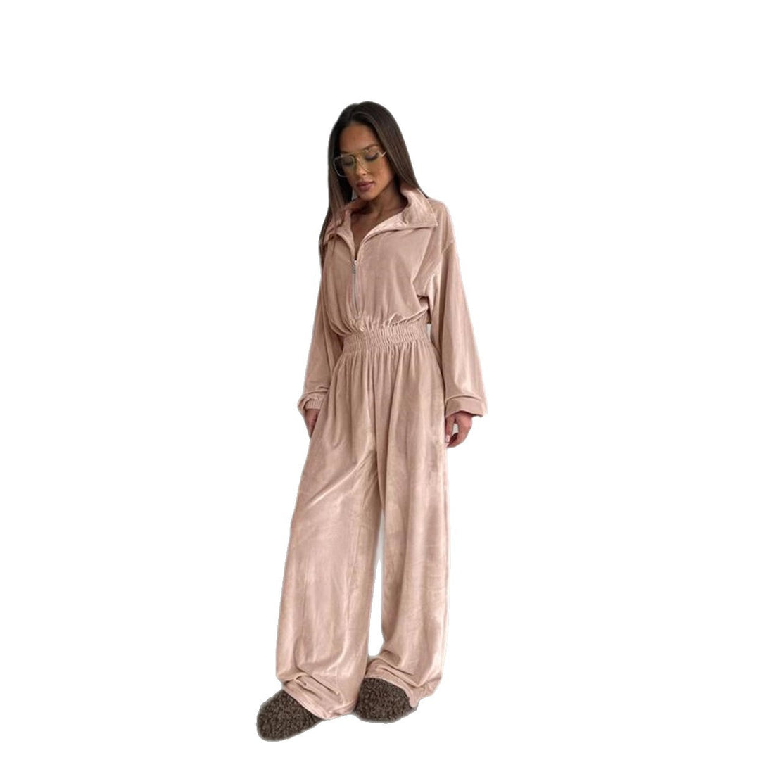 Dame luksuriøs fleece jumpsuit Stilla