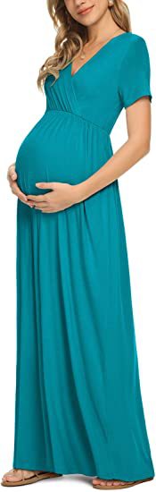 Dame Graviditet Indpakning Maxi Kjole Stilla 1752657199