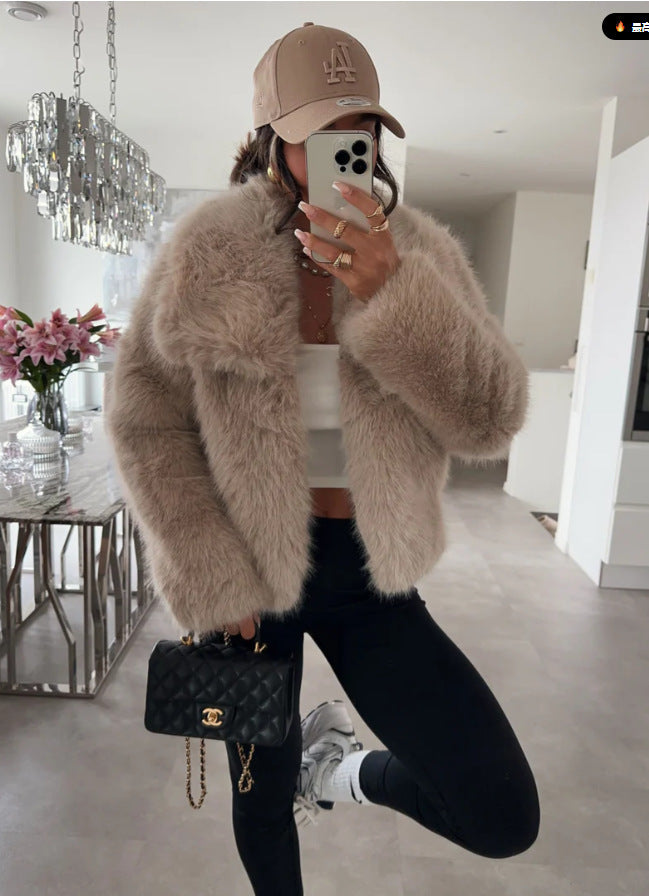 Femme Luxe Künstig pelsjakke Stilla