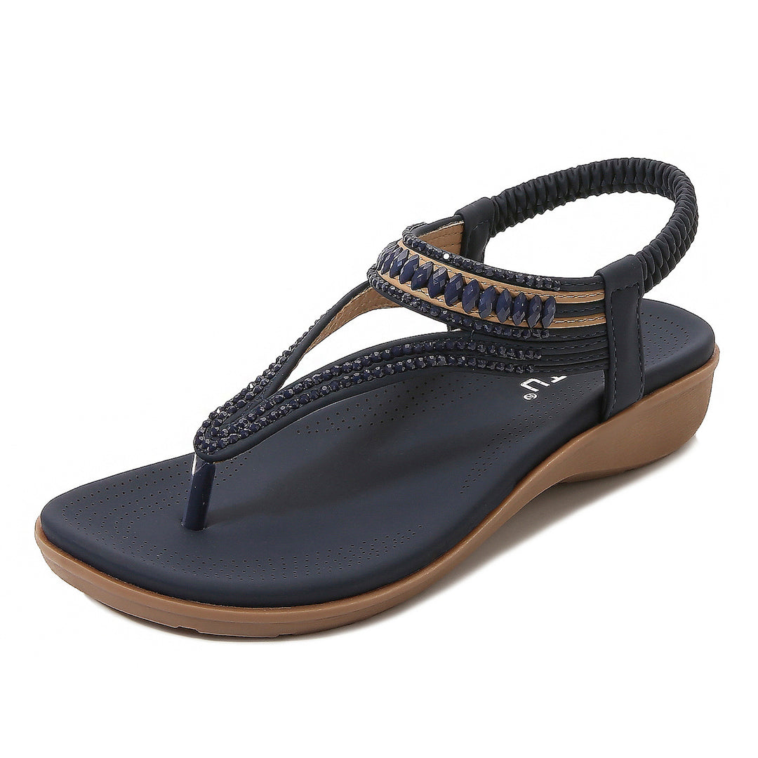 Dame Elegante og komfortable tæer-separator-sandaler med moderigtigt fodseng Stilla