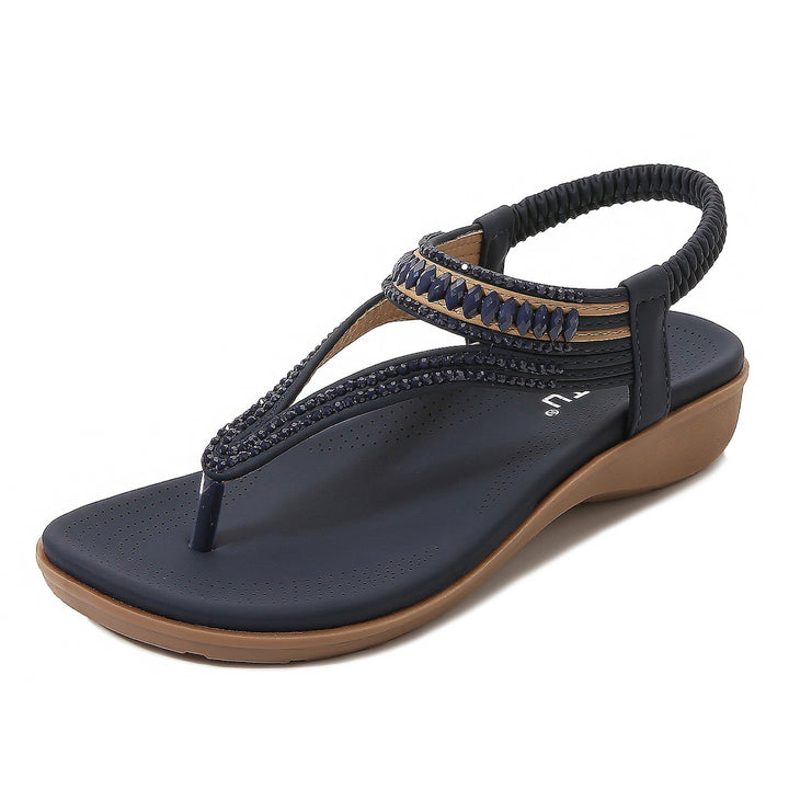 Dame Elegante og komfortable tæer-separator-sandaler med moderigtigt fodseng Stilla