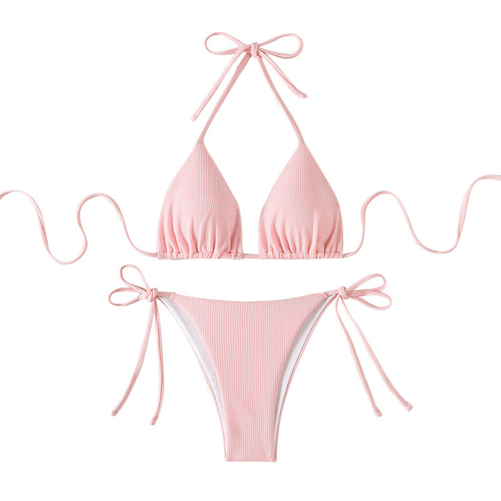 Dame Triangel-Bikini med justerbare stropper og sidelukninger Stilla