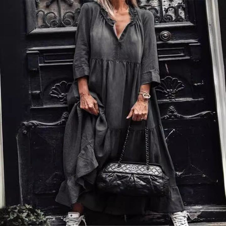 Femme Bohemian Lagdelt Midi Kjole Stilla