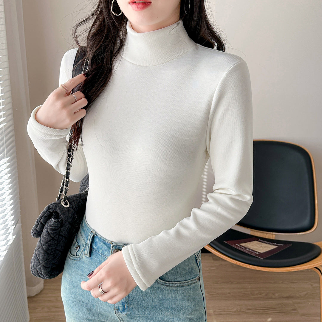 Kvinders langærmet turtleneck top Stilla