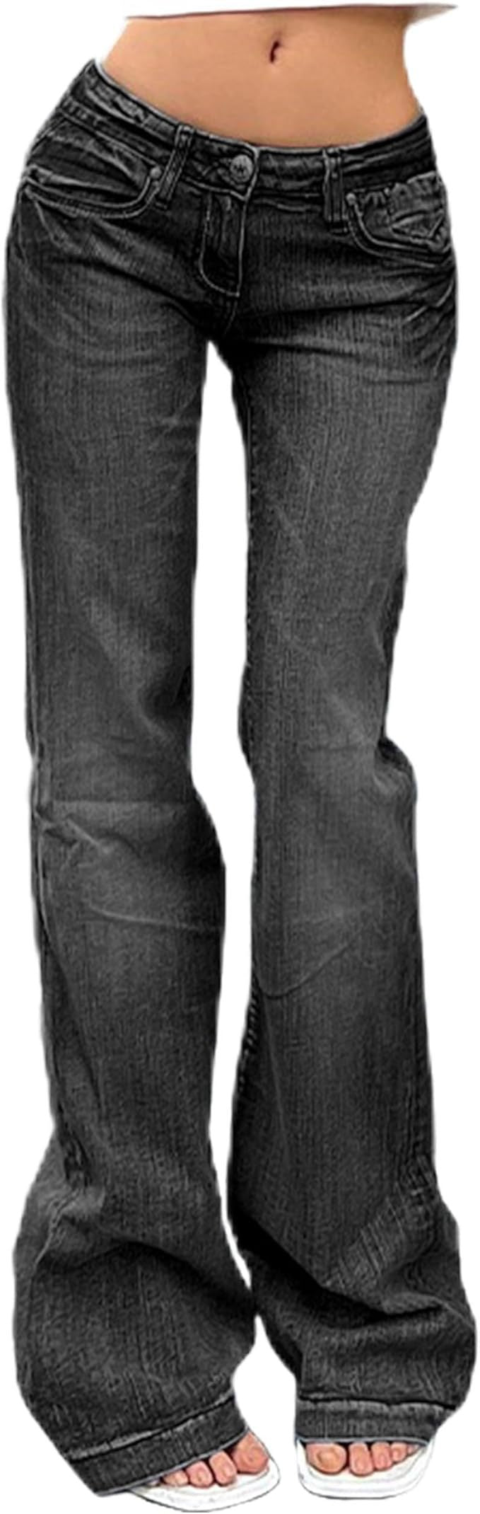 Damer Bootcut-jeans med fleksibel pasform og høj talje Skovae