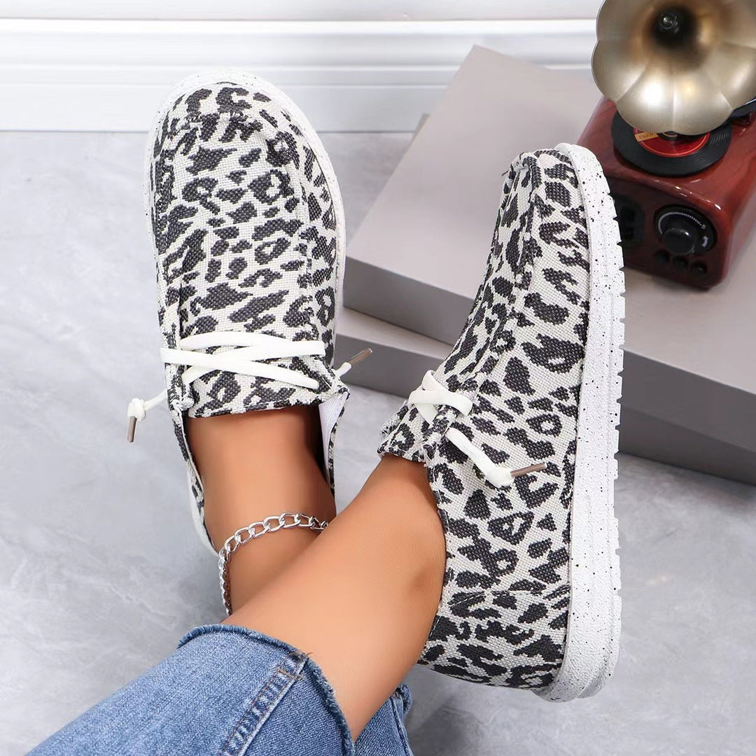 Dame Åndbar Sneakers i moderne Animal-Print Design Stilla