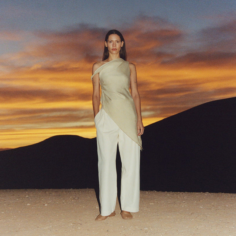 Dame asymmetrisk wrap-top Skovae