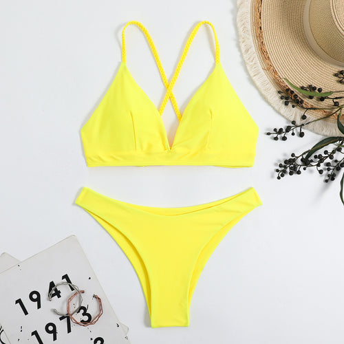 Dame Strappy Back Bikini Sæt Stilla